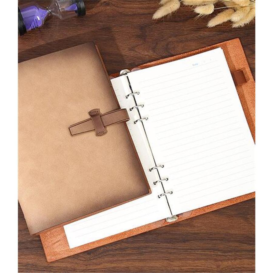 システム手帳 a5 6穴 ビジネス シンプル バインダー 手帳 ビジネス手帳 メンズ レディース 卒業祝い 誕生日 プレゼント オフィス 就職 記念品 | ブランド登録なし | 11