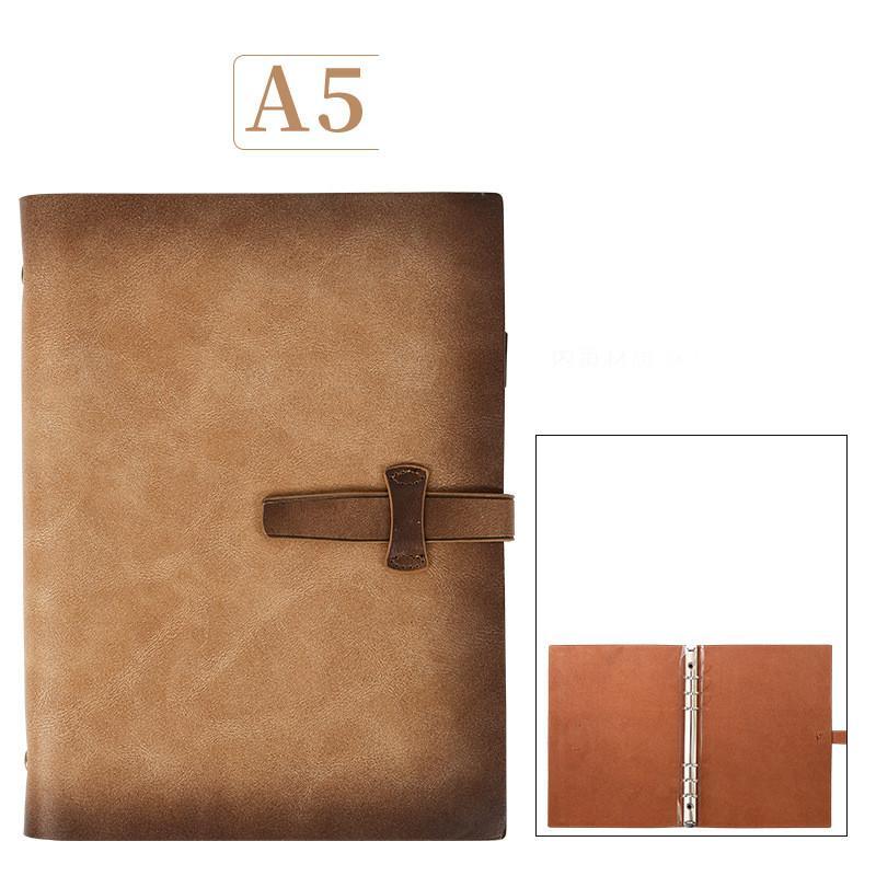 システム手帳 a5 6穴 ビジネス シンプル バインダー 手帳 ビジネス手帳 メンズ レディース 卒業祝い 誕生日 プレゼント オフィス 就職 記念品 | ブランド登録なし | 16