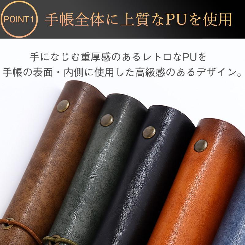 システム手帳 a5 6穴 ビジネス シンプル バインダー 手帳 ビジネス手帳 メンズ レディース 卒業祝い 誕生日 プレゼント オフィス 就職 記念品 | ブランド登録なし | 05