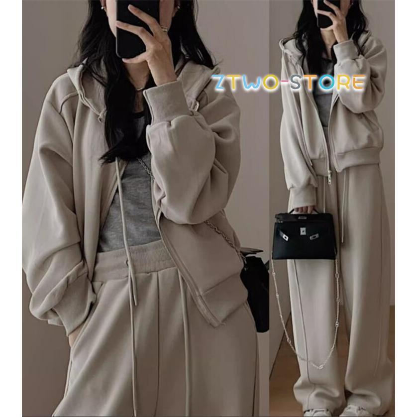 ジャージ セットアップ レディース スウェット フード付き 春服 秋 