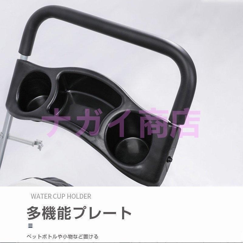 ペットカート 猫 犬 バギー 対面式 折りたたみ 多頭用 犬用ベビーカー 3way 4輪 360°回転 介護用 工具不要 お出かけ ドッグカート_11