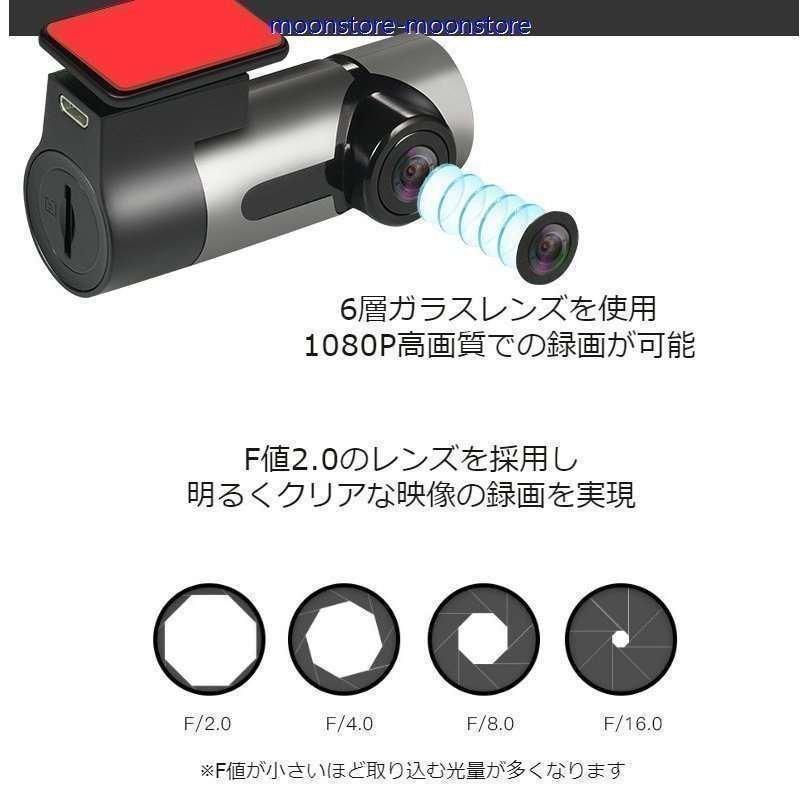 ドライブレコーダー360° パノラマ 360度 ドラレコ 全方向撮影 ミラー型