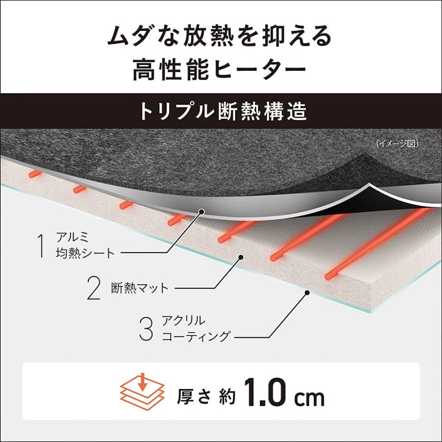 パナソニック ホットカーペット ヒーター本体 3畳 241×190cm DC-3JNの画像