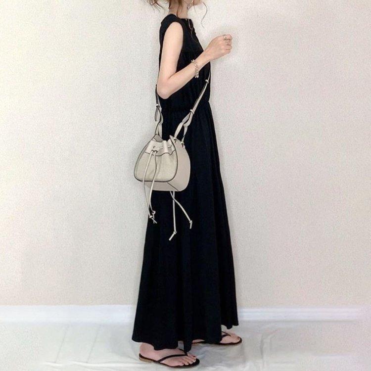 マキシワンピース レディース 夏 黒 ノースリーブワンピース マキシ丈 フレア Aラインワンピース ゆったり 体型カバー 大きいサイズ 30代 40代 50代 Y Tmashop 通販 Yahoo ショッピング