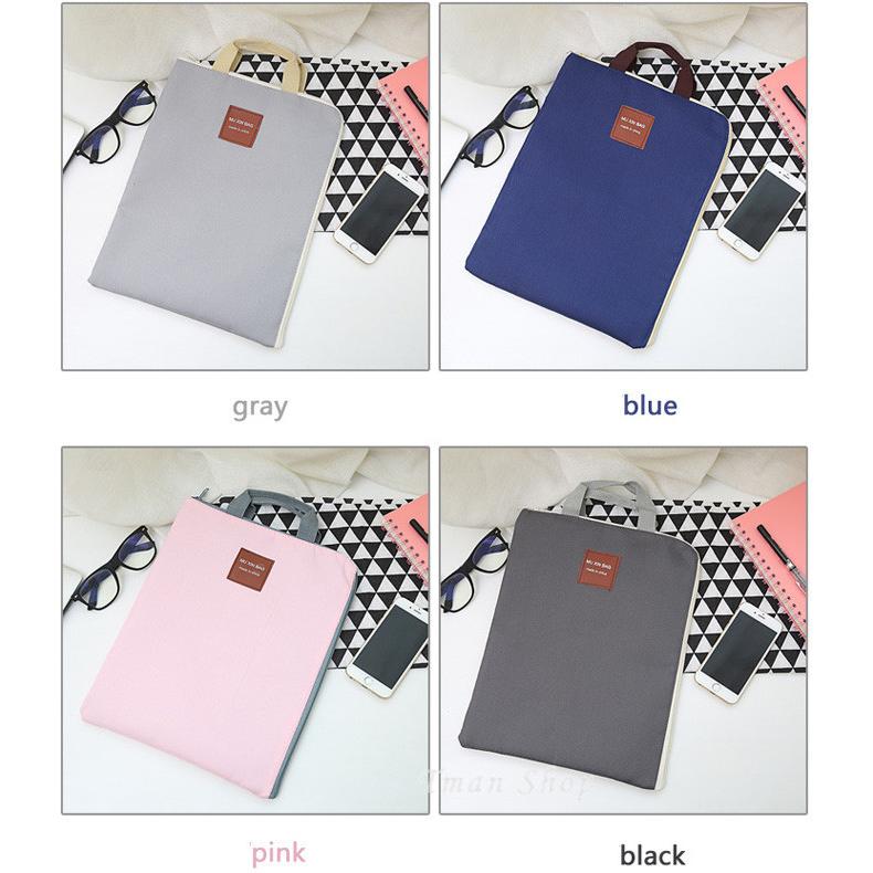 ファイルケース iPad収納バッグ ファスナーフォルダー A4 両重