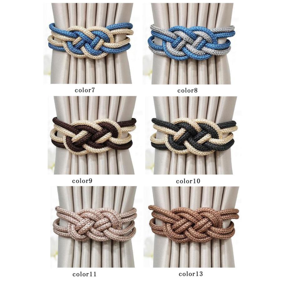 カーテンタッセル 2個セット マグネット 強力マグネット 雑貨 カーテン アクセサリー ハイカラー おしゃれ カーテン留め具 全12色 送料無料 |  | 02