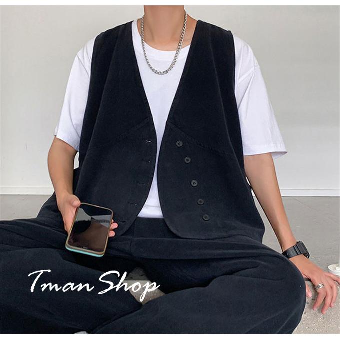 ベスト ジレ メンズ ロングパンツ 2点セット セットアップ メンズ  夏 韓国 ファッション 上下セット カジュアル おしゃれ 大きいサイズ 紳士 誕生日 |  | 09