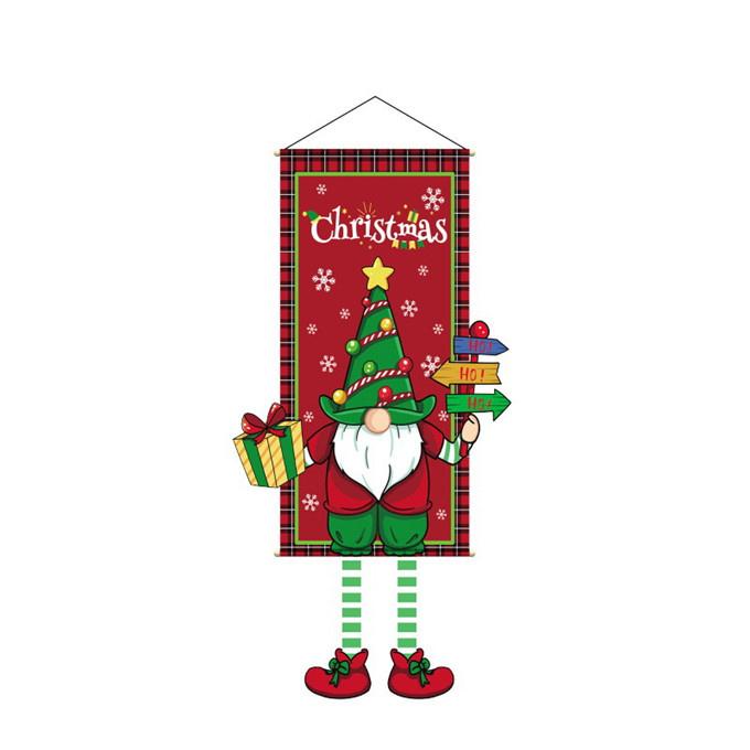 2枚セット】 クリスマス 飾り 旗バナー クリスマス吊り旗 ガーランド