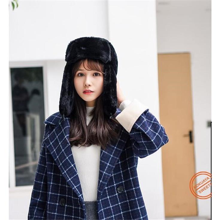 帽子 レディース メンズ 耳当て ファー帽子 ロシア帽 パイロット帽子