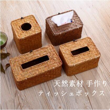 ティッシュボックス ティッシュケース ティッシュ 卓上収納 天然素材 手作り 草編み 軽量 車用ティッシュケース ナチュラル おしゃれ 車載 車内収納 便利 Kensbox08 Tman 通販 Yahoo ショッピング