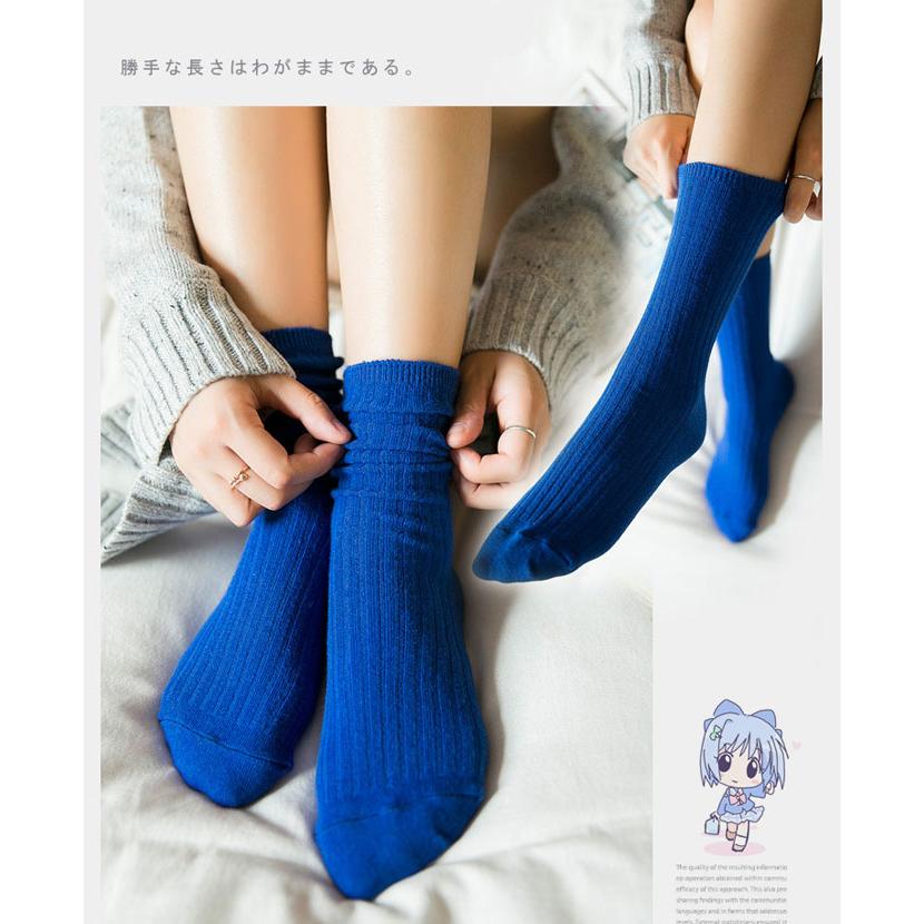 ソックス ルーズソックス 5足セット レディース ハイソックス スクールソックス 綿 薄手 靴下 美脚 足痩せ 通学 学院風 春/夏/秋/冬 秋新作 |  | 10