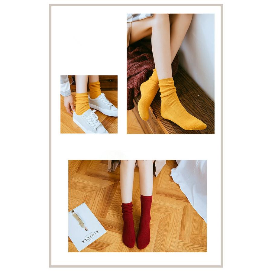 ソックス ルーズソックス 5足セット レディース ハイソックス スクールソックス 綿 薄手 靴下 美脚 足痩せ 通学 学院風 春/夏/秋/冬 秋新作 |  | 06