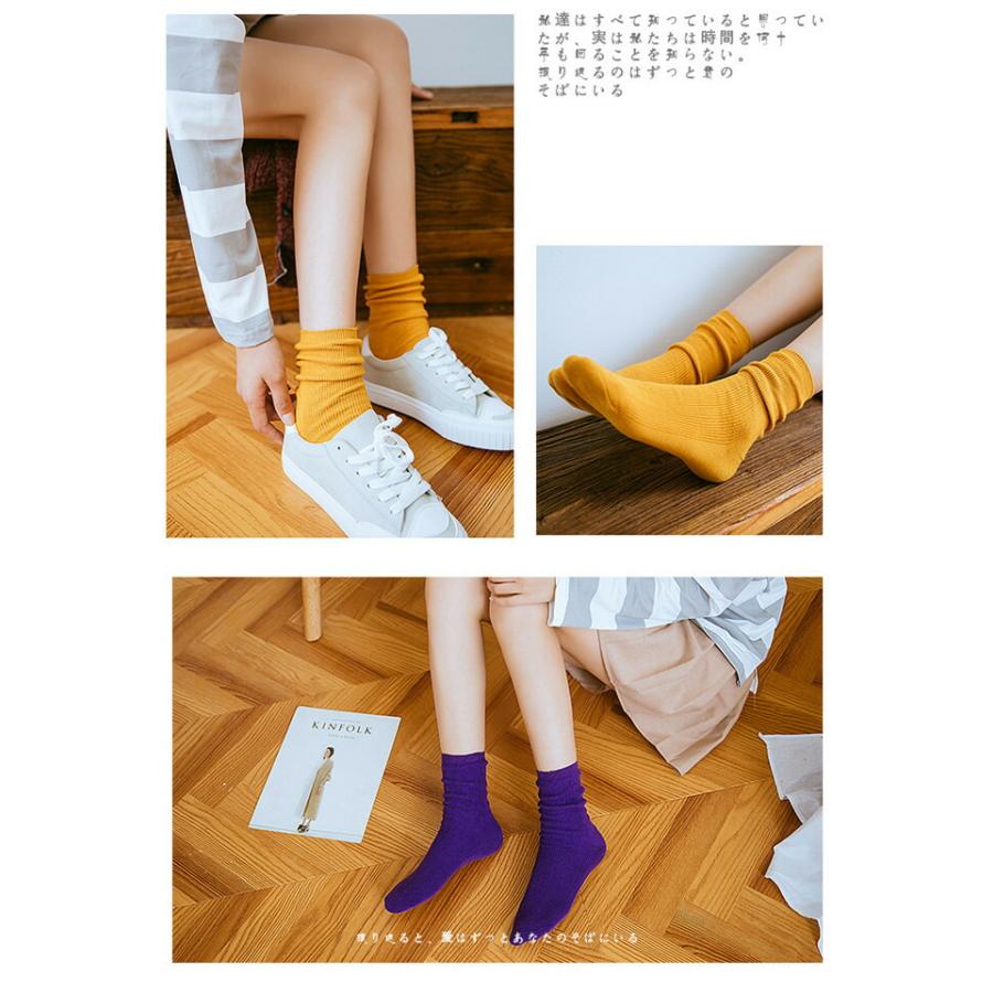 ソックス ルーズソックス 5足セット レディース ハイソックス スクールソックス 綿 薄手 靴下 美脚 足痩せ 通学 学院風 春/夏/秋/冬 秋新作 |  | 07