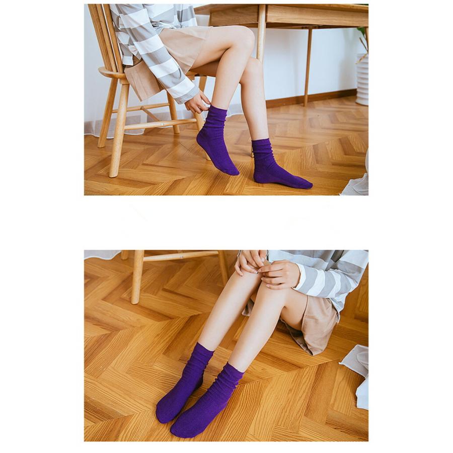 ソックス ルーズソックス 5足セット レディース ハイソックス スクールソックス 綿 薄手 靴下 美脚 足痩せ 通学 学院風 春/夏/秋/冬 秋新作 |  | 08
