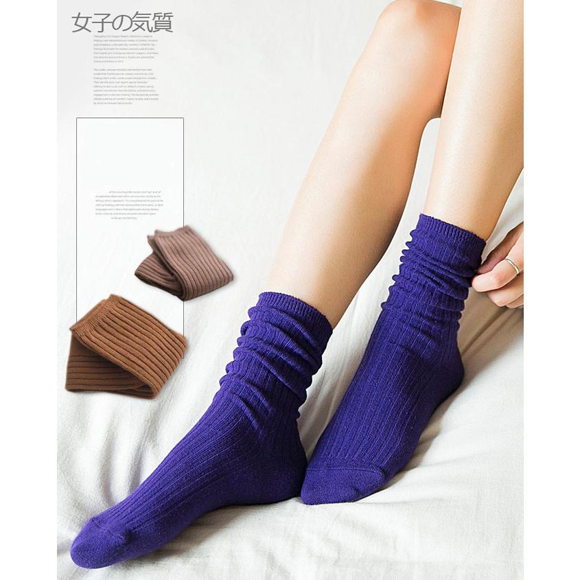 ソックス ルーズソックス 5足セット レディース ハイソックス スクールソックス 綿 薄手 靴下 美脚 足痩せ 通学 学院風 春/夏/秋/冬 秋新作 |  | 09