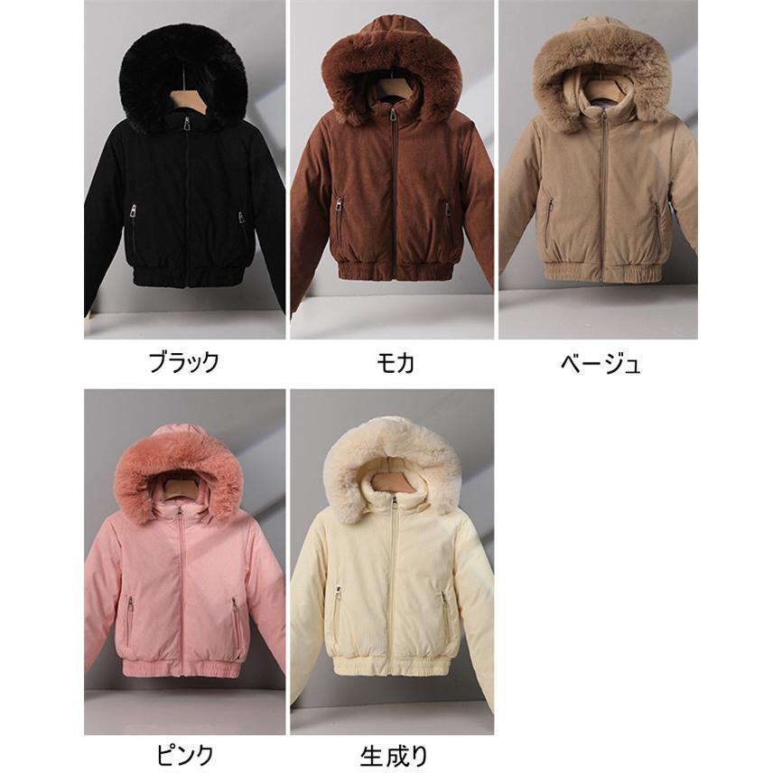 コート レディース 極暖 裏ボア コーデュロイ ショートコート ショート 
