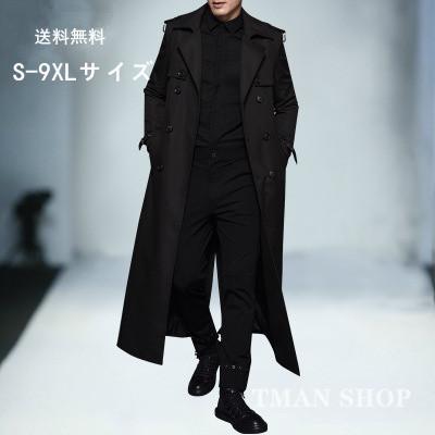 着丈112 45rpm デニム トレンチコート ダブル ロング メンズ ロゴ jai383-14.jpg