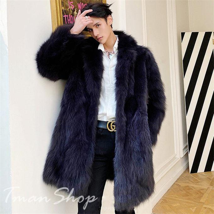 ファーコート メンズ 厚手 毛皮コート フォックス ロングコート ファーコート メンズ 厚手 毛皮コート フォックス ロングコート