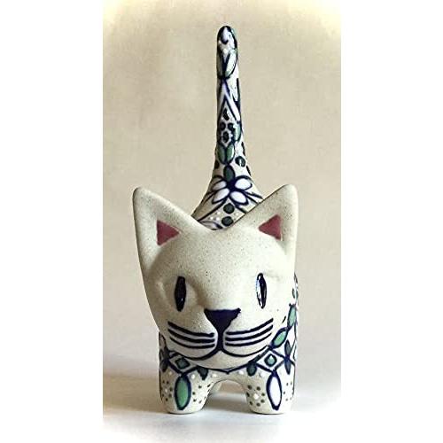 新品本物 海外 花柄 猫 おしゃれ インテリア 雑貨 ネコ 子猫 置き物 緑 メキシコ 陶器 サイズcm 高さ12 長さ8 巾4 5 リビング オブジ 楽天ランキング1位 Foroactua Com