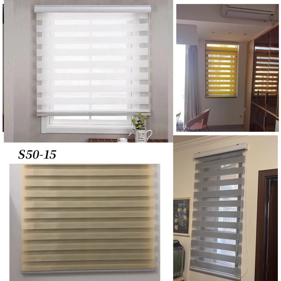 調光 ロールスクリーン ロールカーテン 0.5cm単位 オーダーメイド ブラインド 遮光率50% 採光タイプ 断熱 無地 通気 目隠し UVカット インテリア カーテン DIY |  | 28