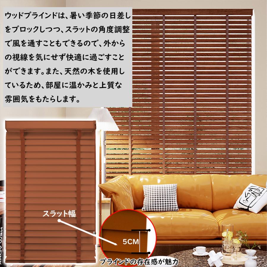 ブラインドカーテン 木製ブラインド ウッドブラインド 桐ウッドブラインド 天然木 北欧 木調 横型 調光 採光 軽量 桐 高耐久 DIY オーダーメイド 全11色 2年保証 |  | 13