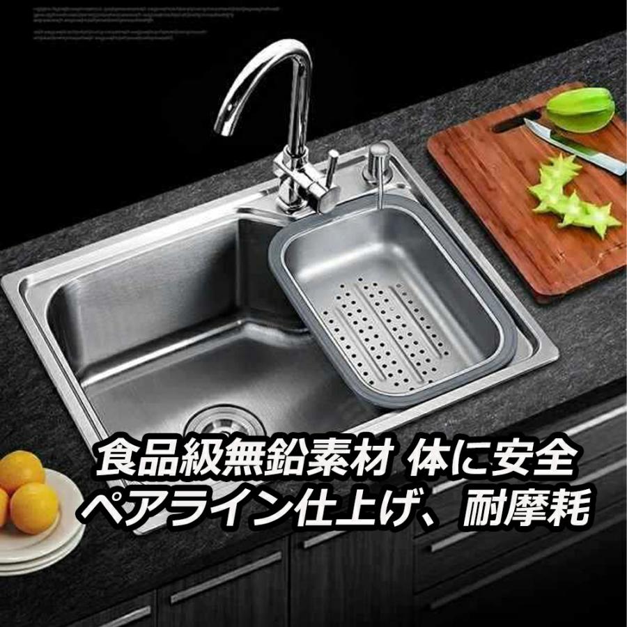 シンク ステンレス キッチンシンク 流し台 ベランダ ガーデンシンク 簡易 水回り タンク DIY ステンレス製 耐摩耗 手入れやすい 台所 蛇口 混合水栓 結露防止 |  | 01