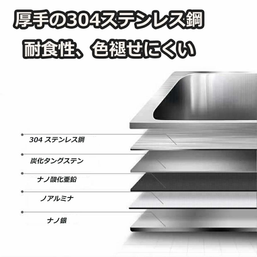 シンク ステンレス キッチンシンク 流し台 ベランダ ガーデンシンク 簡易 水回り タンク DIY ステンレス製 耐摩耗 手入れやすい 台所 蛇口 混合水栓 結露防止 |  | 03