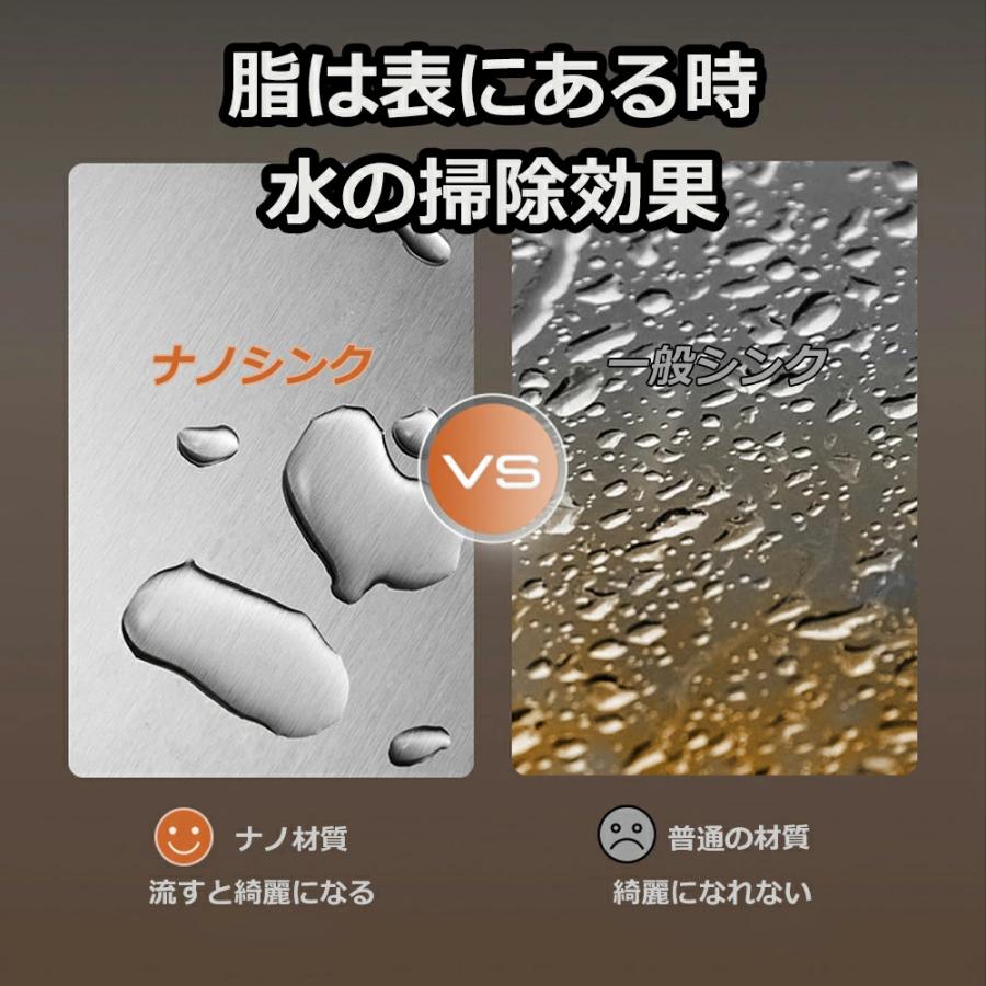 シンク ステンレスタンク 一槽キッチンシンク キッチン流し台 ガーデン 耐摩耗 汚れ防止 手入れやすい 錆びにくい 厚手 台所作業台 ゴミ受け 蛇口 混合水栓 |  | 13