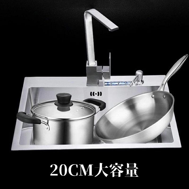 シンク ステンレス 流し台 タンク 一槽シンク大判 DIY キッチン ステンレス製品 耐摩耗 手入れやすい 錆びにくい 厚手 台所 ゴミ受け 蛇口 国内発送 |  | 08