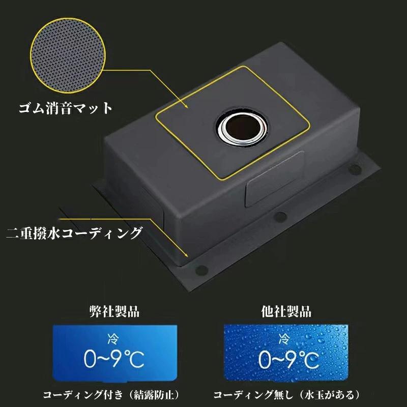 シンク ステンレス 流し台 大判 DIY キッチン ステンレス製 ナノコーティング 黒色 油対策 耐摩耗 手入れやすい 厚手 台所 ゴミ受け 蛇口 国内発送 |  | 11