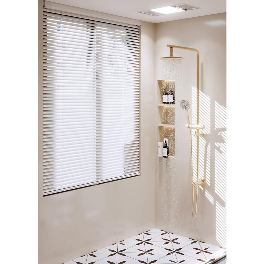 ブラインド アルミ オーダー つっぱり式 コードレス 遮光 遮熱 防音 カーテン シンプル アルミブラインド 防水 北欧風 インテリア 取付簡単 賃貸 |  | 23