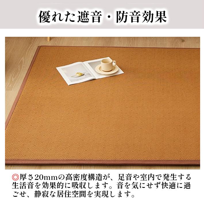 抗菌 ラグマット ラタン ナチュラル 厚手 防音 クッション 和室 低反発 滑り止め 衝撃吸収 和風 おしゃれ 子供 オールシーズン 和モダン 天然素材 リビング 寝室 |  | 09