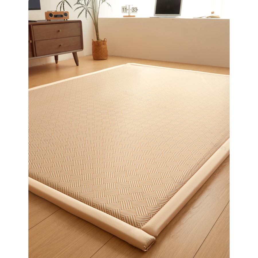 抗菌 ラグマット ラタン ナチュラル 柄 防音 クッション 和室 滑り止め 衝撃吸収 和風 おしゃれ 子供 オールシーズン 和モダン 天然素材 ベビーサークル |  | 16
