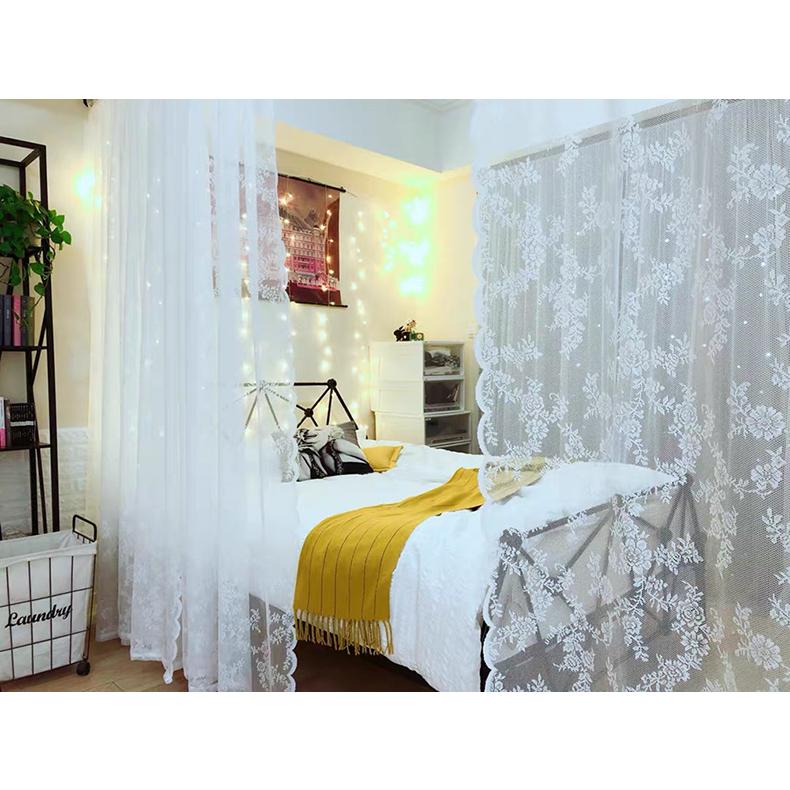 レースカーテン 2枚組 幅70-140 外から見えにくい UVカット 柄 断熱 保温 間仕切り プライバシー保護 無地 おしゃれ 北欧 出窓 小窓 2枚入り 遮像 遮光 |  | 12