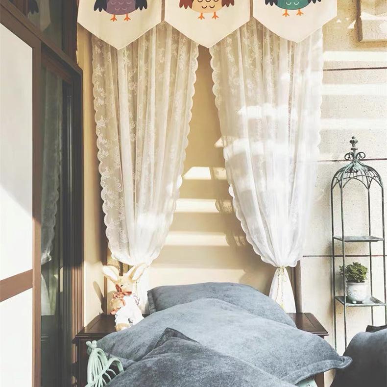 レースカーテン 2枚組 幅70-140 外から見えにくい UVカット 柄 断熱 保温 間仕切り プライバシー保護 無地 おしゃれ 北欧 出窓 小窓 2枚入り 遮像 遮光 |  | 15