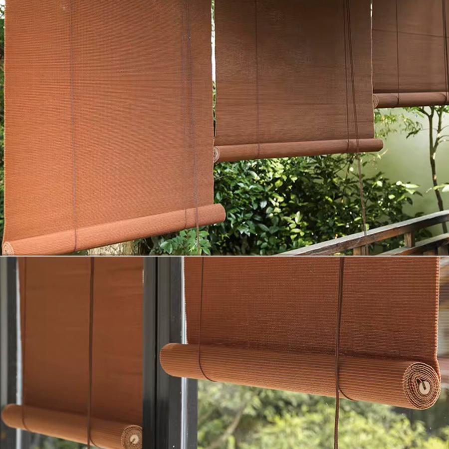 竹すだれ オーダーメイド 竹製スクリーン 天然竹 綿 遮光率90% 室内 屋外 間仕切り ロールアップ式 目隠し 遮光遮熱 日除け 風通し 和風 和室 茶室 料亭 旅館 |  | 18