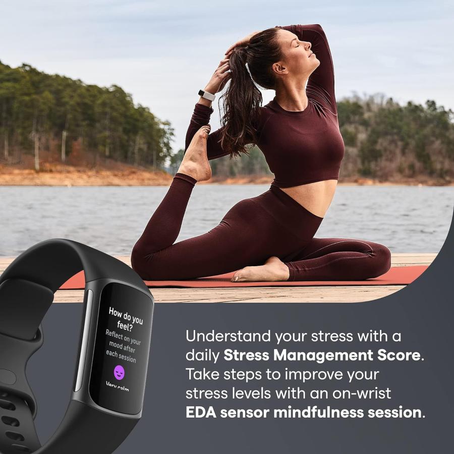 Fitbit Charge 5 トラッカー ブラック/グラファイト [最大7日間 Fitbit Charge 5 トラッカー ブラック/グラファイト [最大7日間