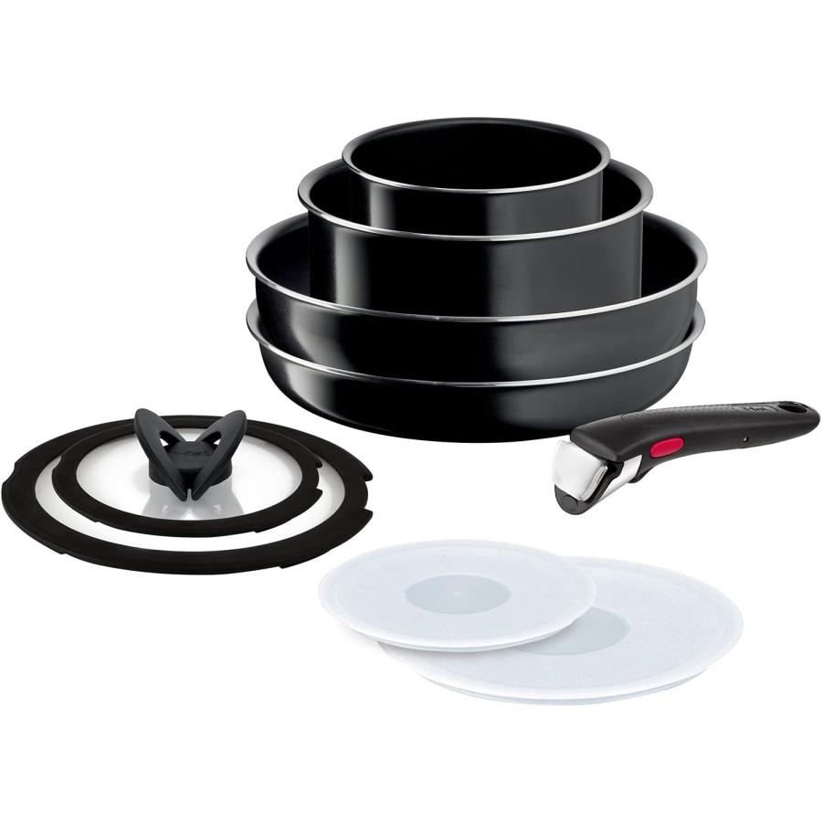 ティファール 取っ手のとれるフライパン鍋セット 9点セット T-fal ティファール 取っ手のとれる 鍋 フライパンセット 9点