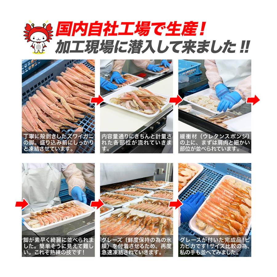ズワイガニ 3kg 総重量3 45kg 訳あり カット済み ハーフポーション 鍋スープとほぐし身付きでシメまで楽しめる かにすき雑炊セット Tgzuwaih1 Tmフーズ カニ工場 Yahoo 店 通販 Yahoo ショッピング