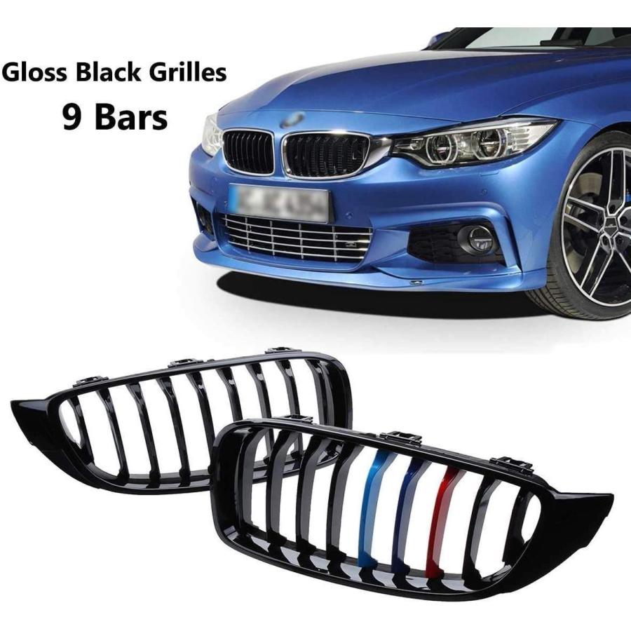 即納 BMW4シリーズ F32 F36 純正キドニーグリル左右セット メッキ