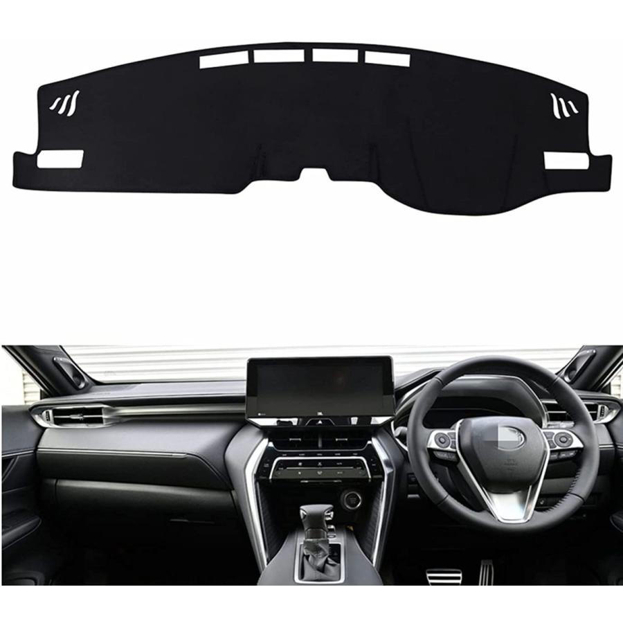 新品 トヨタ80系ハリアー ヘッドアップディスプレイ無し車 用lacaca 67 以上節約 ダッシュボードマット 日焼け防止 フランネル素材 内装劣化防止