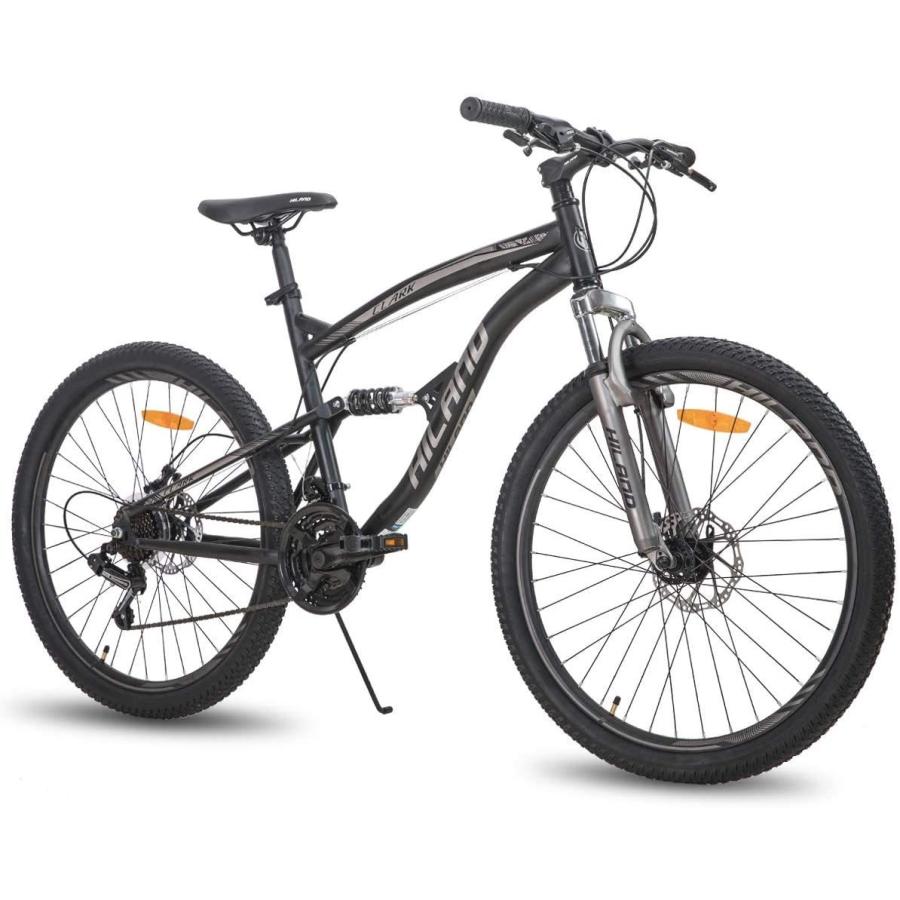 新品HILAND マウンテンバイク 26インチ(ブラック) シマノ製21段変速 ディスクブレーキ 超高炭素鋼フレーム ダブルサスペンション :A20211018-7m:TMガレージ Yahoo!ショッピング店 - 通販 - Yahoo!ショッピング 新品HILAND マウンテンバイク 26インチ(ブラック) シマノ製21段変速 ディスクブレーキ 超高炭素鋼フレーム ダブルサスペンション :A20211018-7m:TMガレージ Yahoo!ショッピング店 - 通販 - Yahoo!ショッピング
