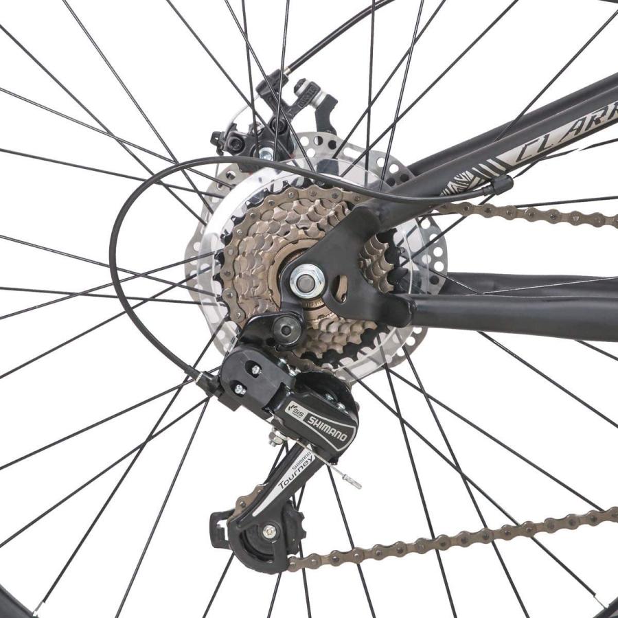 ■新品■HILAND マウンテンバイク 26インチ(ブラック) シマノ製21段変速 ディスクブレーキ 超高炭素鋼フレーム ダブルサスペンション|tmgarage2019|03
