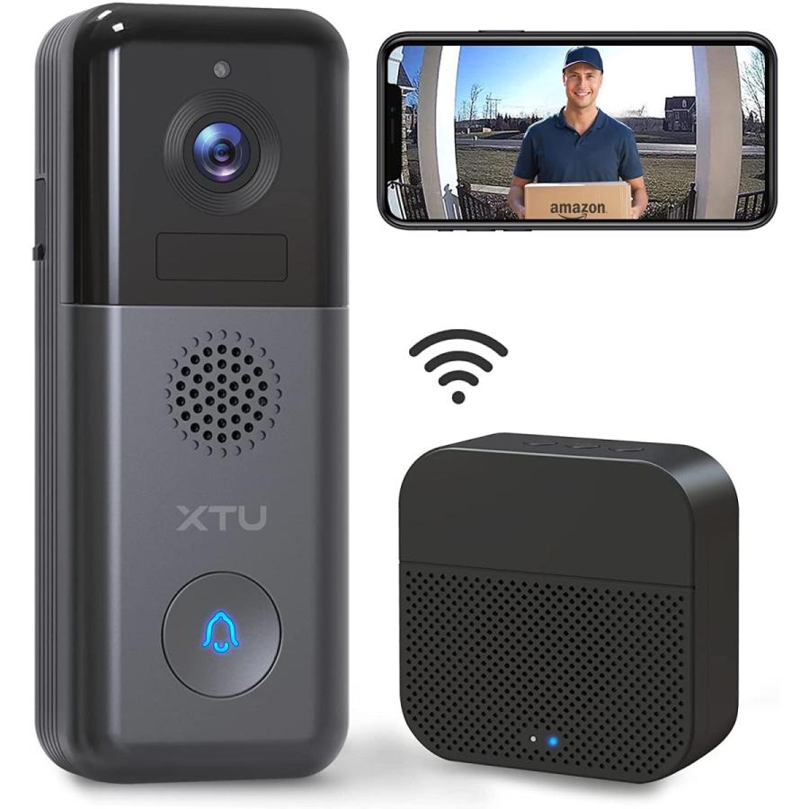 新品 インターホン ビデオドアホン ワイヤレスインターホン 無線wifi 防災 防犯 セーフティ 2k 無線wifi ビデオドアベル 25o ワイヤレスチャイム Tmガレージ ビデオドアホン ショッピング店 双方向音声