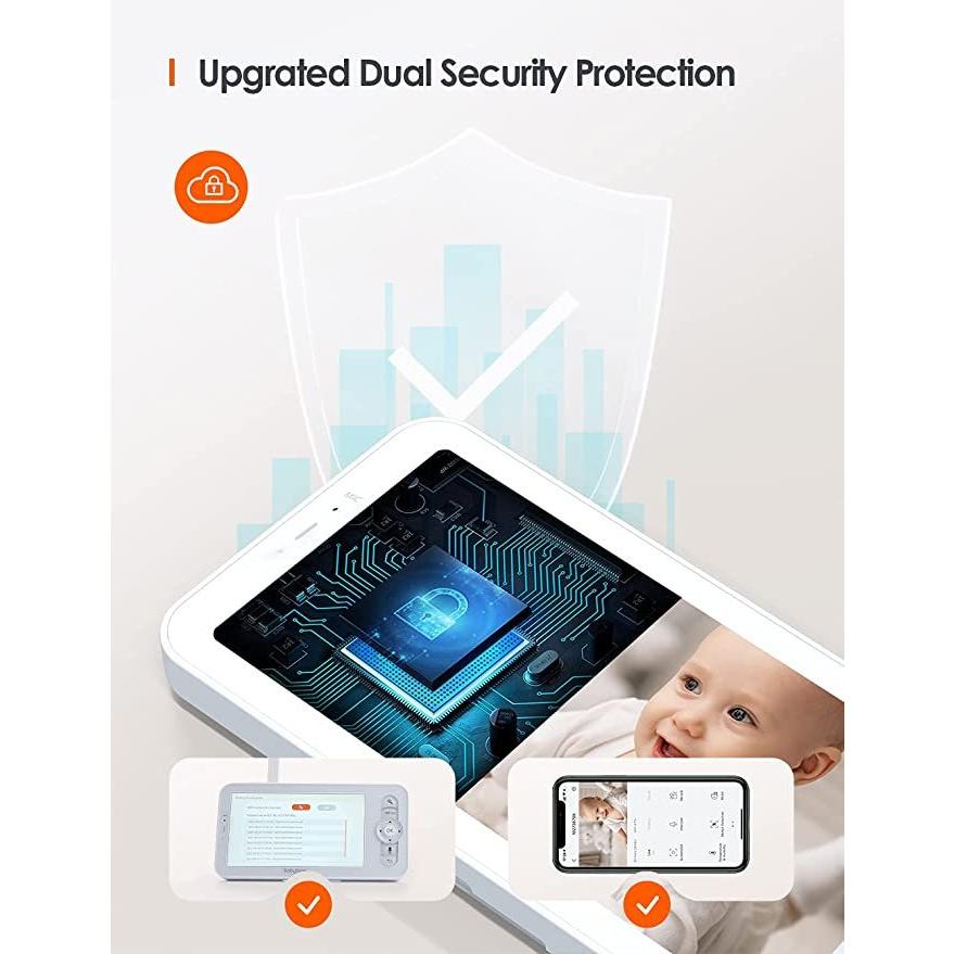 レビュー高評価のおせち贈り物 新品 ベビー マタニティ ビデオベビーモニター 5インチカラーディスプレイ 1080pパン ティルトカメラ 赤外線ナイトビジョン 双方向音声 Cisama Sc Gov Br