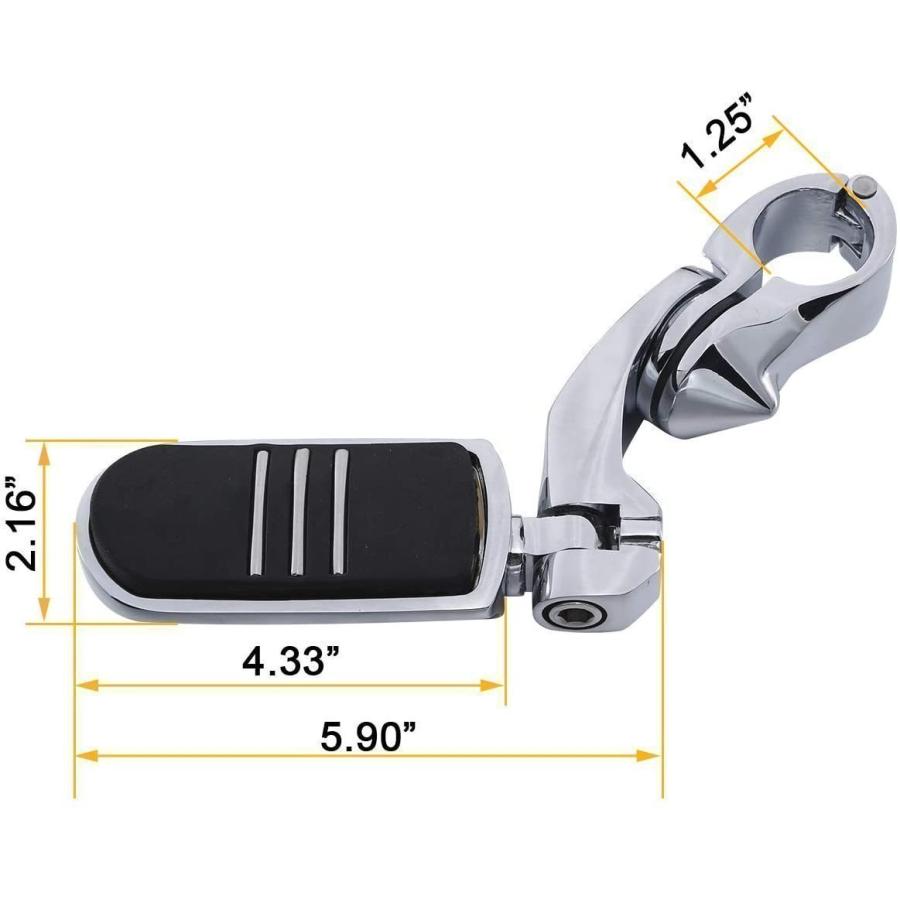 新品 スズキ Vz1500ブルバードm90対応 Huili Jphome アップハイウェイフットペグ クローム スタイル4 フットペダル 捧呈 Huili Jphome