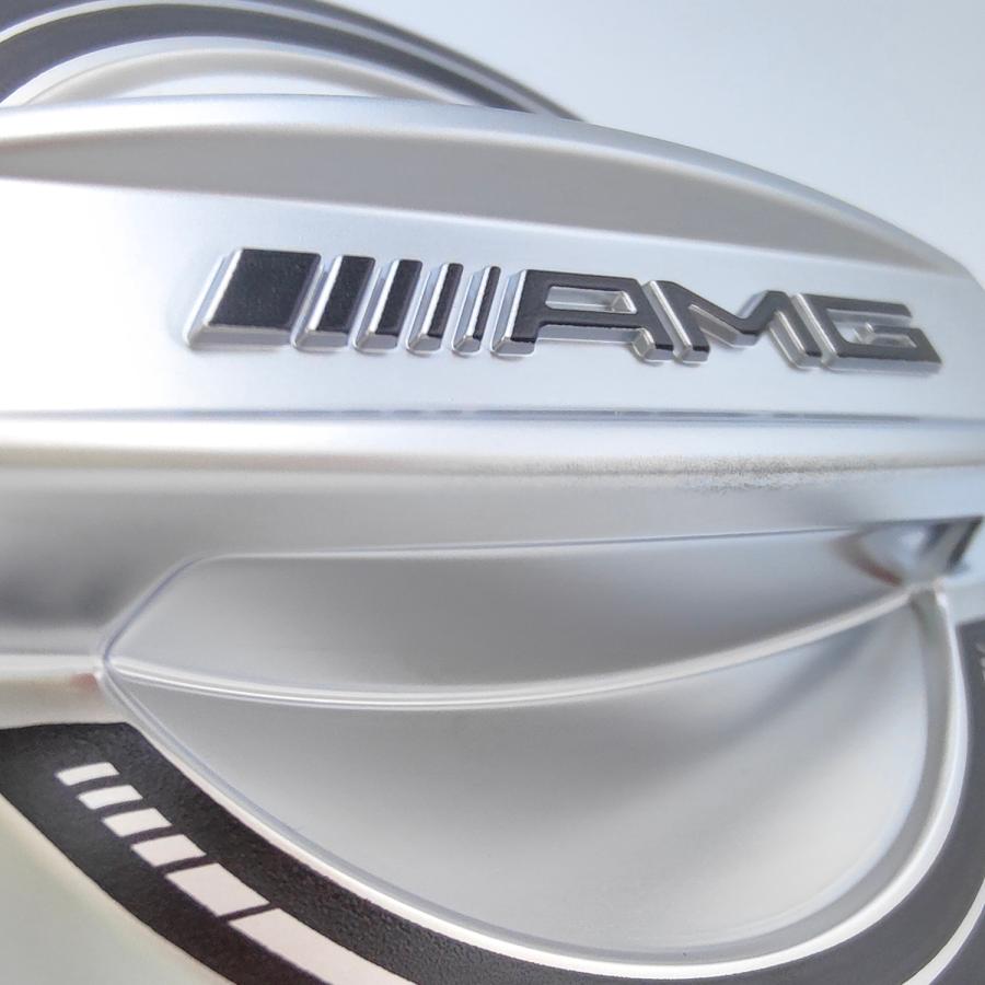 Mercedes-AMG 純正 部品 燃料給油口キャップ (EDITION55) マット・クローム/シルバー・ライン ガソリン車用 メルセデス・ベンツ AMG Mercedes マット ライン