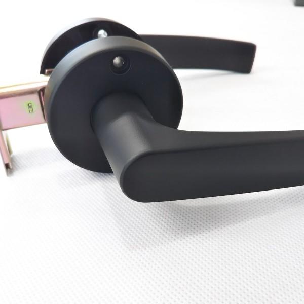 ドアノブ 交換 鍵なし Gia 日中製作所 レバーハンドル 32a型 丸座 空錠 ブラック 黒 バックセット50ｍｍ 60ｍｍ 32a O Bl Tmkオンラインショップ 通販 Yahoo ショッピング