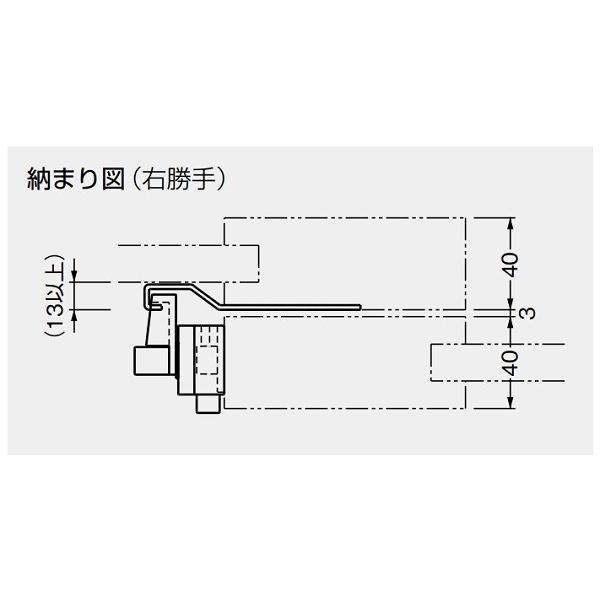 窓金物　BEST　ベスト　クレセント　サテンクローム　No.3491