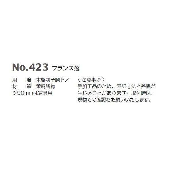 BEST ベスト No.423 フランス落 サテンニッケル 90mm : TMK BEST ベスト No.423 フランス落 サテンニッケル 90mm : TMK